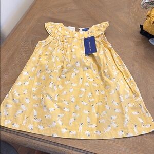 Joules Yellow Bunny Print Dress